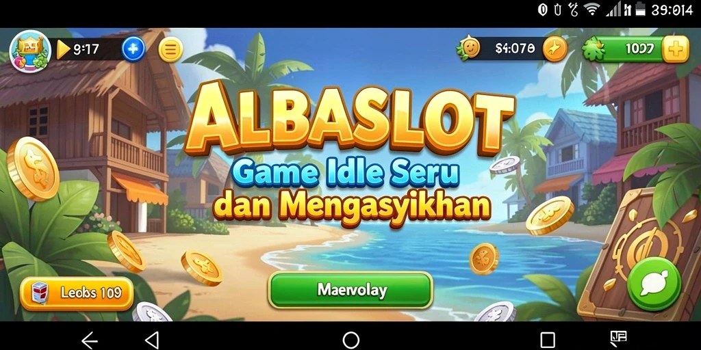 Tampilan gameplay ALBASLOT yang menawan di dunia Idle.