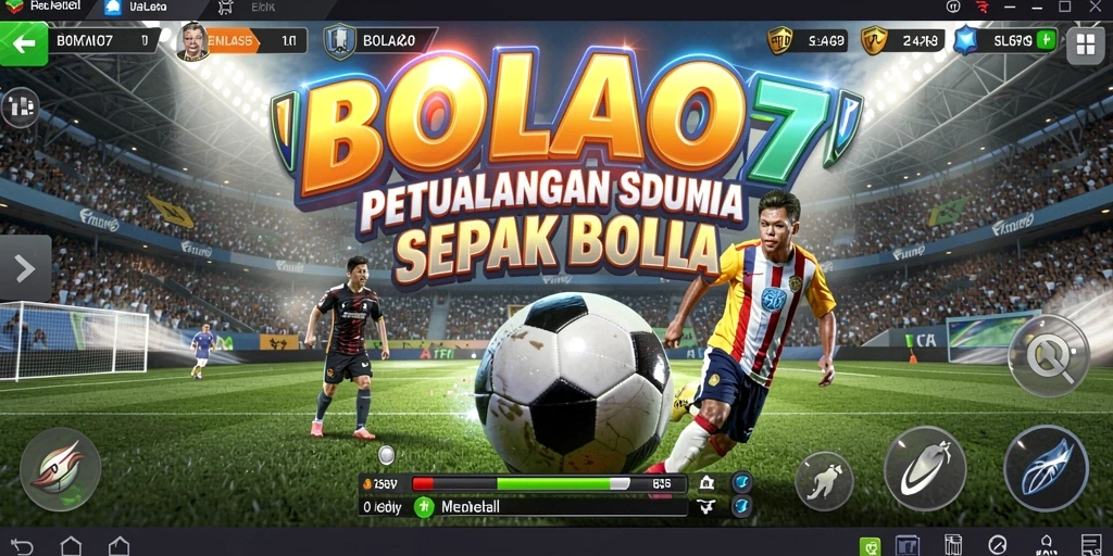 Screenshot utama BOLA07 yang menunjukkan aksi seru dalam gameplay.