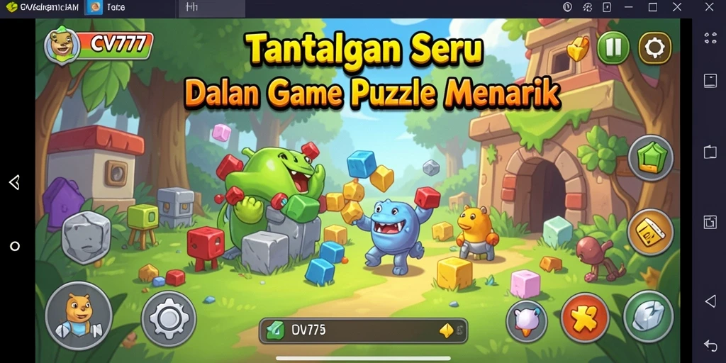 Screenshot gameplay CV777 yang menampilkan teka-teki menarik dan seru.