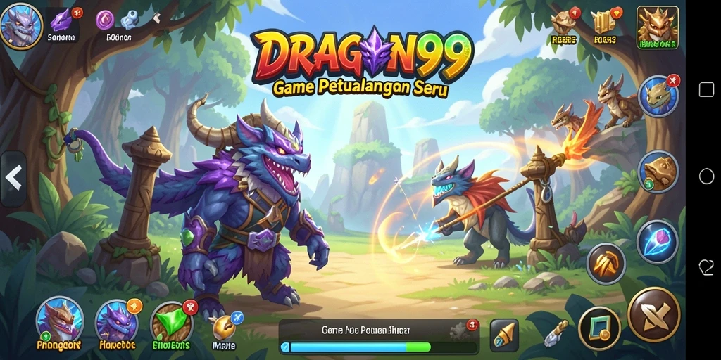 Screenshot gameplay DRAGON99 menampilkan aksi seru dalam dunia idle.
