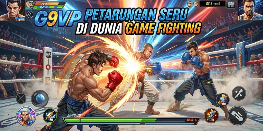 Tangkapan layar gameplay G9VIP yang mendebarkan dengan pertarungan intens.