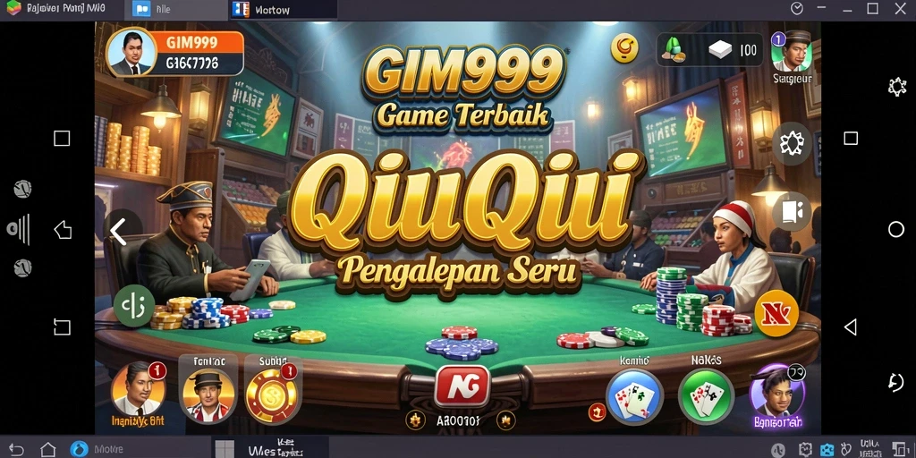 Tampilan gameplay menarik dari GIM999 yang menunjukkan aksi QiuQiu.