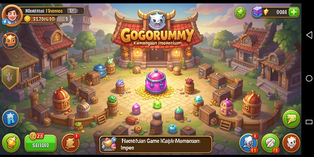 Tampilan gameplay GOGORUMMY yang menarik dan interaktif.