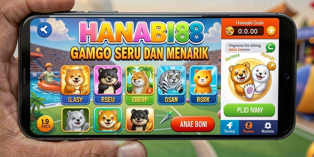 Screenshot gameplay HANABI88 yang menampilkan keseruan bermain bingo.
