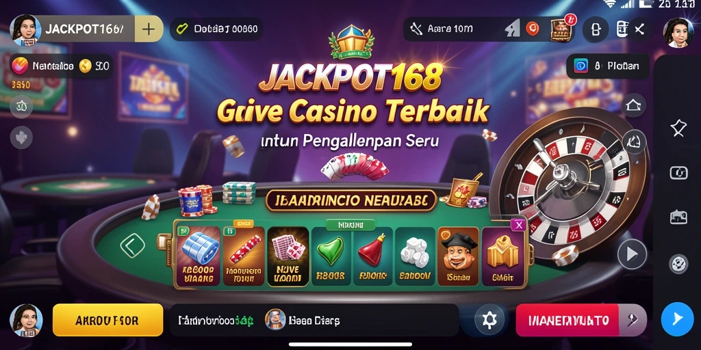 Tangkapan layar dari gameplay Live Casino yang mendebarkan di JACKPOT168.