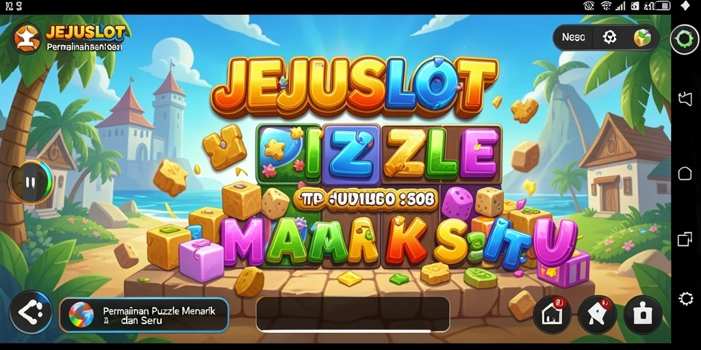 Tampilan gameplay seru dalam JEJUSLOT dengan beragam teka-teki.