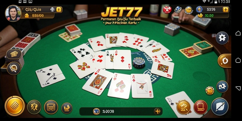 Tampilan gameplay QiuQiu yang menegangkan dan seru.