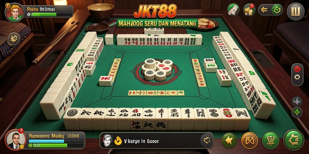 Tampilan menarik gameplay Mahjong di JKT88.