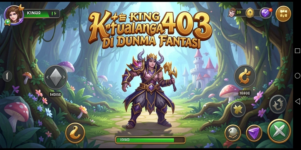 Screenshot gameplay KING403 menampilkan aksi petualangan RPG yang epik.