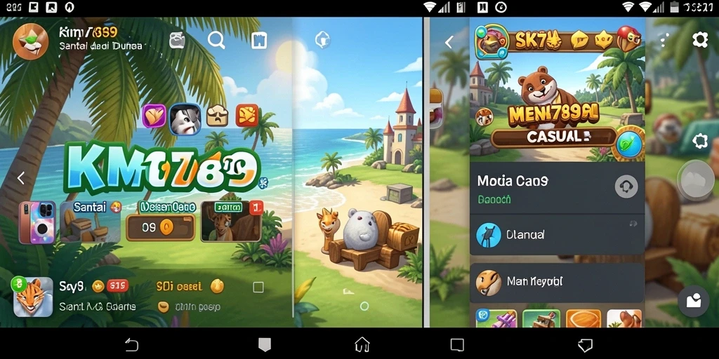 Tangkapan layar menunjukkan gameplay santai dan menyenangkan selama bermain KM789.