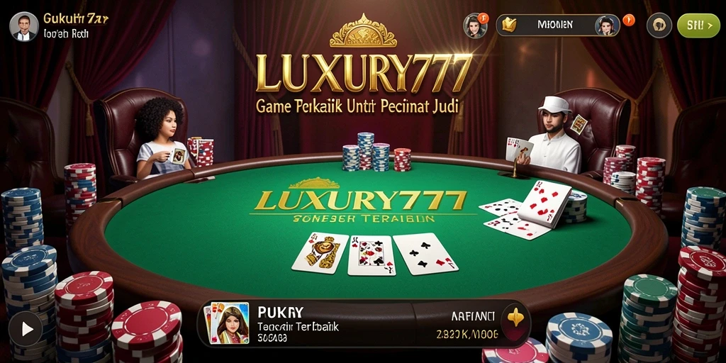 Tampilan gameplay menarik dari LUXURY777 yang menampilkan aksi Poker seru.