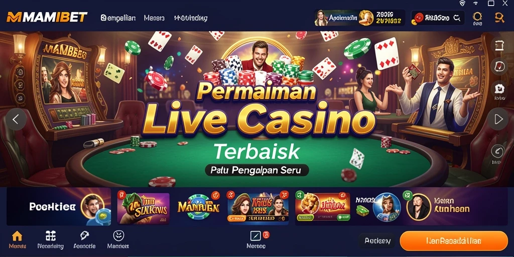 Gameplay seru di MAMIBET dengan dealer langsung dan interaksi sosial.
