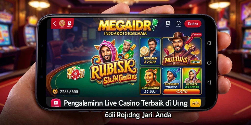 Tampilan gameplay Live Casino yang mendebarkan di MEGAIDR.