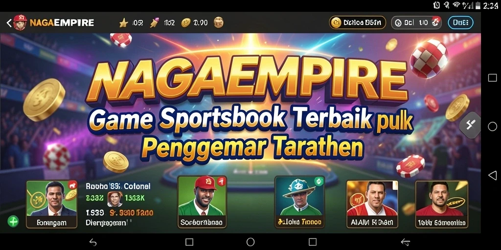 Tampilan menarik dari gameplay NAGAEMPIRE dalam taruhan olahraga.