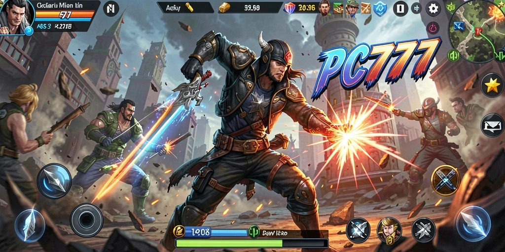 Tampilan gameplay PC777 yang penuh aksi mengasyikkan.