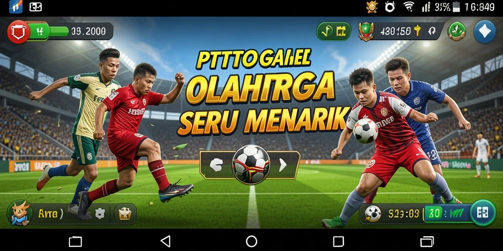 Screenshot gameplay seru PTTOGEL yang menampilkan aksi olahraga.