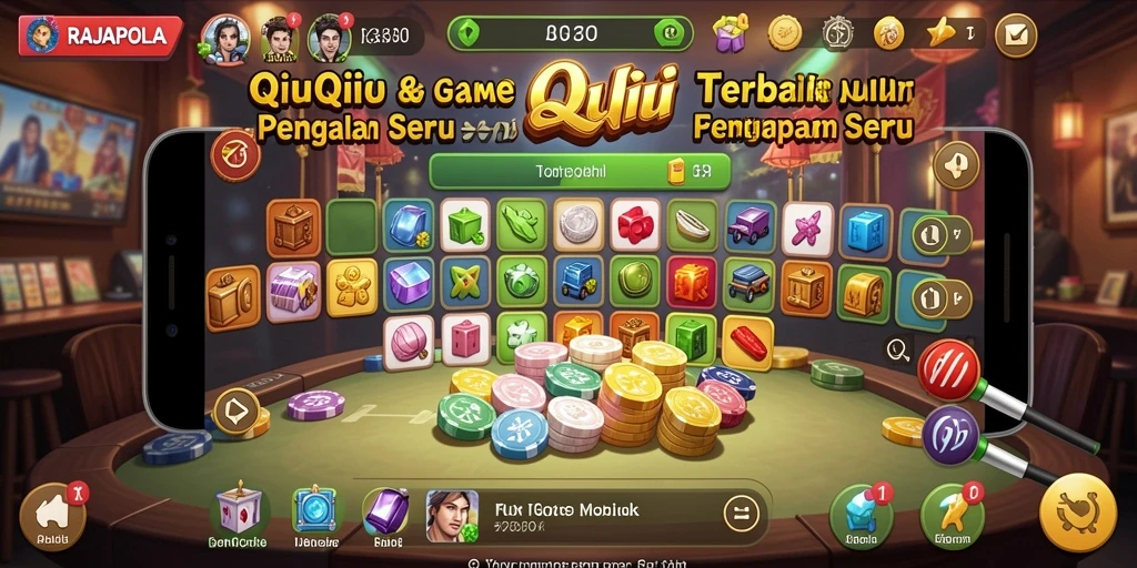 Tampilan gameplay QiuQiu yang menarik dan interaktif.