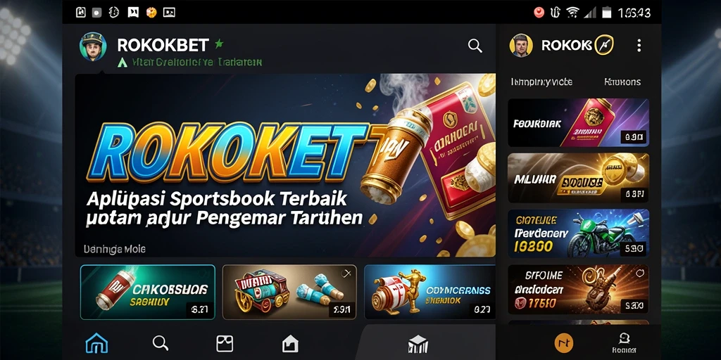 Tampilan gameplay menarik dari aplikasi Sportsbook ROKOKBET.