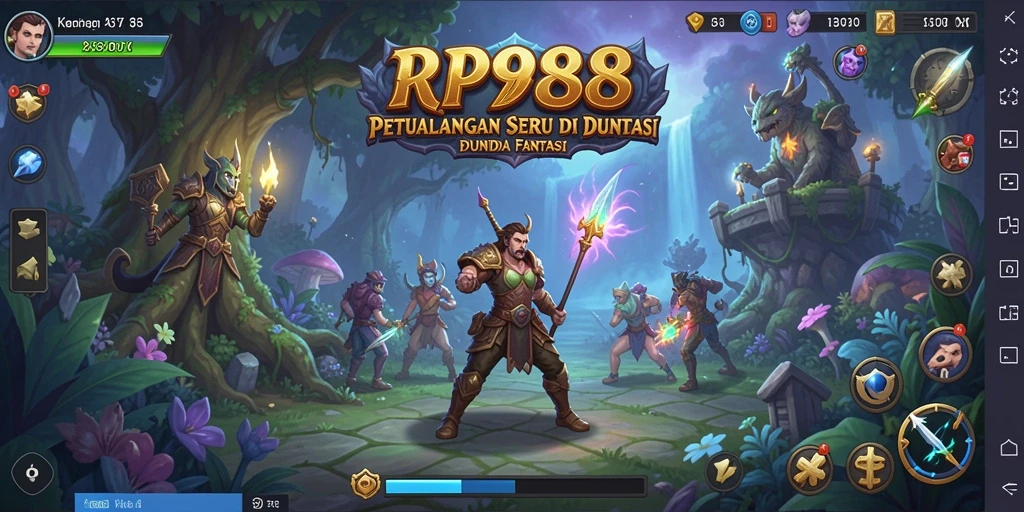 Tampilan gameplay seru di dunia petualangan RP888.