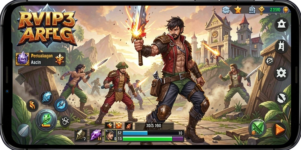 Gameplay seru dan menantang dari RVIP3 di dunia ARPG.