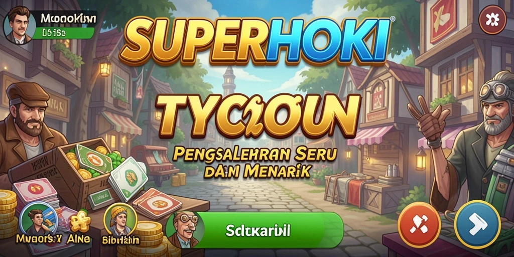 Tampilan gameplay SUPERHOKI yang menarik dan interaktif.